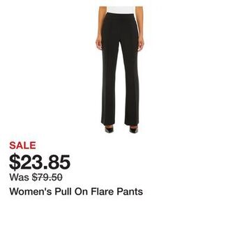 Belk Women's pull on flare pants offer