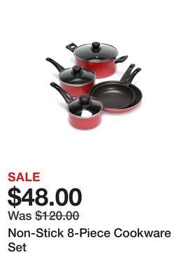 Belk Non-stick 8-piece cookware set offer
