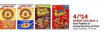 Fareway Post pebbles or honey bunches of oats offer