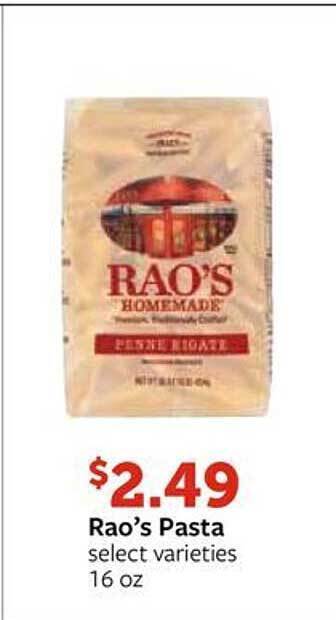 Fareway Rao's pasta offer