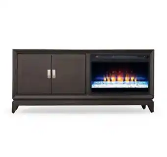 Aaron's Bayshore 62" fireplace dark chocolate brown offer