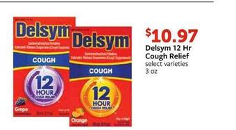 Fareway Delsym 12 hr cough relief offer