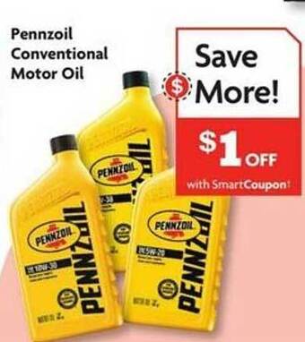 Family Dollar Pennzoil conventional motor oil offer