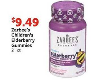 Fareway Zarbee's children's elderberry gummies offer