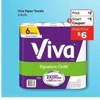 Family Dollar Viva paper towels offer
