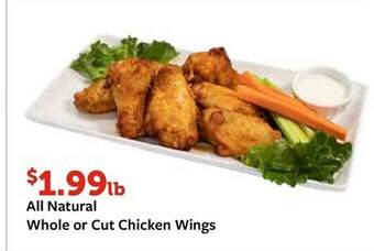Fareway All natural whole or cut chicken wings offer