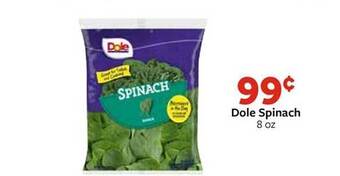 Fareway Dole spinach offer