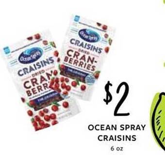 Fareway Ocean spray craisins offer