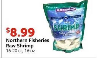 Fareway Northern fisheries raw shrimp offer