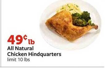 Fareway All natural chicken hindquarters offer