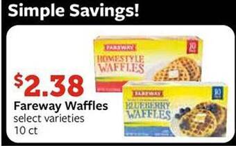 Fareway Fareway waffles offer