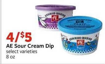 Fareway Ae sour cream dip offer