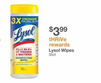 Kinney Drugs Lysol wipes offer