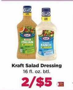 Tops Kraft salad dressing offer