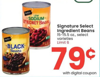 Albertsons Signature Select Ingredient Beans 15-15.5 oz. offer