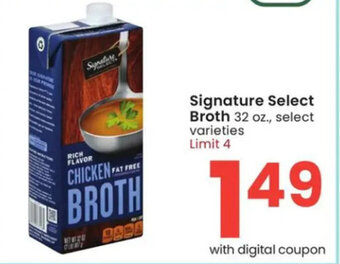 Albertsons Signature Select Broth 32 oz. offer