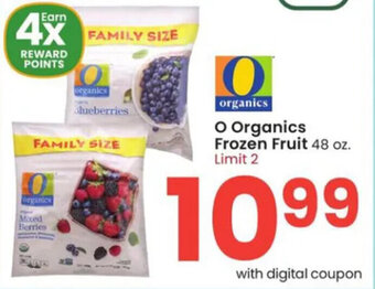 Albertsons O Organics frozen Fruit 48 oz. offer