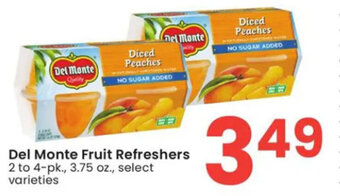 Albertsons Del Monte Fruit Refreshers 2 to 4-pk., 3.75 oz. offer