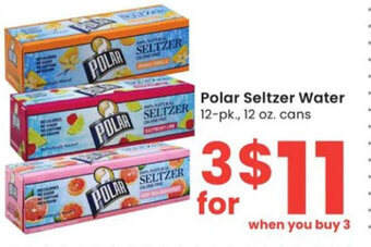 Albertsons Polar Seltzer Water 12-pk., 12 oz. cans offer