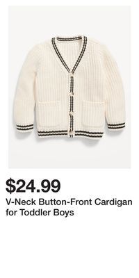 Old Navy V-neck button-front cardigan for toddler boys offer