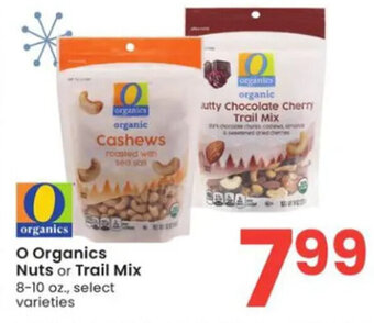 Albertsons O Organics Nuts or Trail Mix 8-10 oz. offer