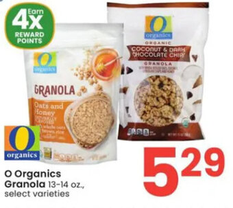 Albertsons O Organics Granola 13-14 oz. offer