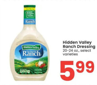 Albertsons Hidden Valley Ranch Dressing 20-24 oz. offer