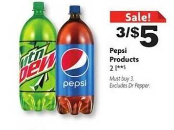Family Dollar Pepsi products offer