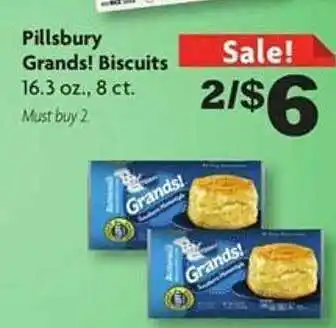 Family Dollar Pillsbury grands' biscuits 8 ct offer