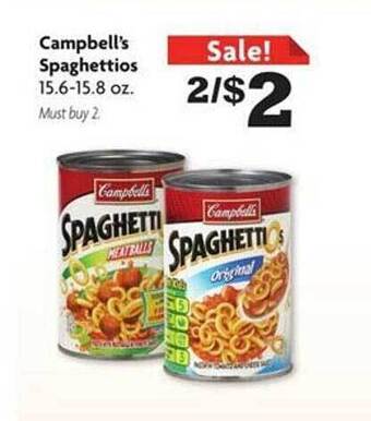 Family Dollar Campbell's spaghettios offer