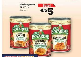 Family Dollar Chef boyardee offer