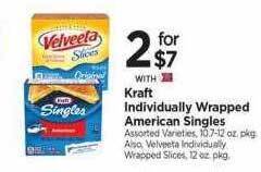 Tops Kraft individually wrapped american singles offer