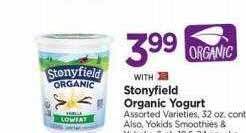 Tops Stonyfield organic yogurt offer