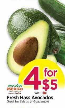 Tops Fresh hass avocados offer