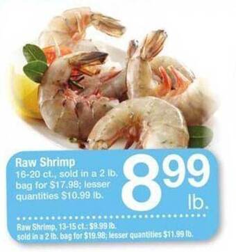 ACME Raw shrimp offer