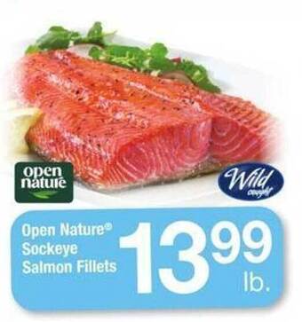 ACME Open nature sockeye salmon fillets offer