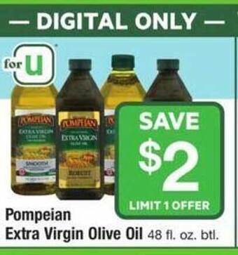 ACME Pompeian extra virgin olive oil offer