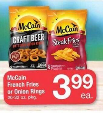 ACME Mccain french fries or onion rings offer