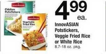 ACME Innovasian potstickers, veggie fried rice or white rice offer