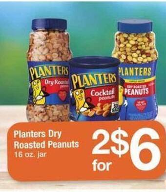 ACME Planters dry roasted peanuts offer