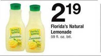 ACME Florida's natural lemonade offer