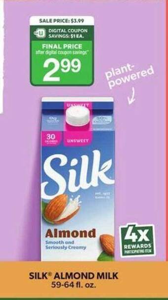 ACME Silk almond milk offer