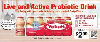 ACME Yakult probiotic drink offer