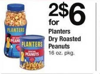 ACME Planters dry roasted peanuts offer