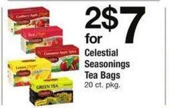 ACME Celestial seasonings tea bags offer