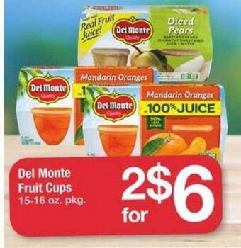 ACME Del monte fruit cups offer