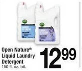 ACME Open nature liquid laundry detergent offer