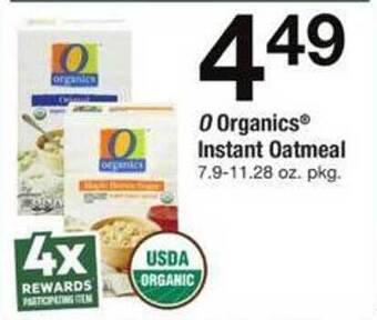 ACME O organics instant oatmeal offer