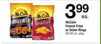 ACME Mccain french fries or onion rings offer