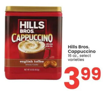 Albertsons Hills Bros Cappuccino 16 oz. offer